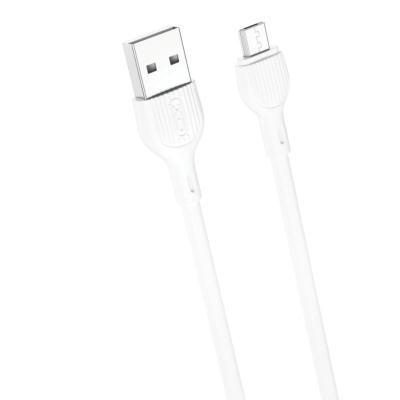 ���� ������ USB 2.0 AM to Micro 5P 1.0m 2.1A white XO (NB200-M-WH) - �������� 1