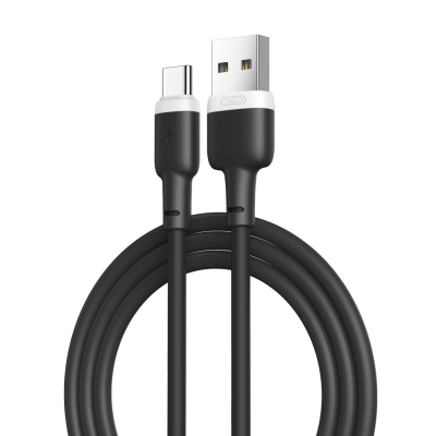 ���� ������ USB 2.0 AM to USB-C 1.0m 2.1A silicone black XO (NB208-TC-1-BK) - �������� 1