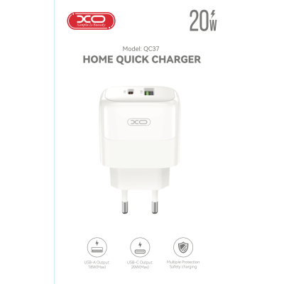 �������� ������� XO 1xUSB QC3.0 + 1xUSB-C PD20W (XO-QC37) - �������� 5