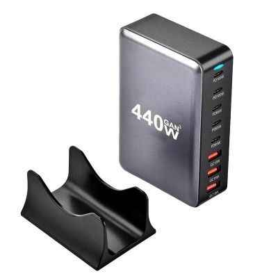   XoKo 2xUSB- PD100W + 3xUSB- PD65W + 3xUSB QC18W 440W GaN (QC-400) -  3