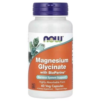 ³������-���������� �������� Now Foods ������� ������ � ���������, 200 ��, Magnesium Glycinate With BioPerine, (NF1284) - �������� 1