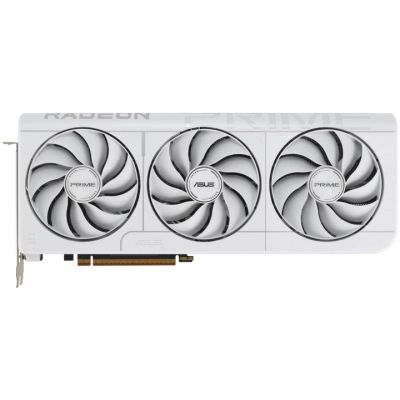  ASUS Radeon RX 9070 XT 16Gb PRIME OC WHITE (PRIME-RX9070XT-O16G-WHITE) -  1