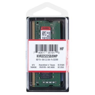 ������ ���'�� ��� �������� SoDIMM DDR4 8GB 3200 MHz Kingston (KVR32S22S8/8WP) - �������� 2