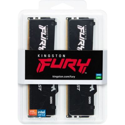 ������ ������ ��� ���������� DDR5 128GB (2x64GB) 5600 MHz Beast RGB Kingston Fury (ex.HyperX) (KF556C40BBAK2-128) - �������� 6