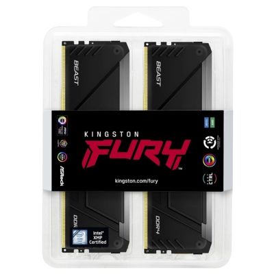 ������ ���'�� ��� ����'����� DDR4 16GB (2x8GB) 3200 MHz Beast Black Kingston Fury (ex.HyperX) (KF432C16BB2AK2/16WP) - �������� 5