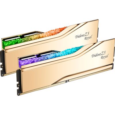 ������ ������ ��� ���������� DDR5 64GB (2x32GB) 6000 MHz Trident Z5 Royal Gold G.Skill (F5-6000J2836G32GX2-TR5G) - �������� 2