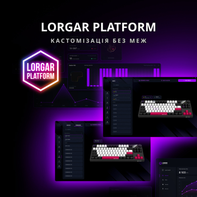 ���������� Lorgar KBP70TKLW Wireless TKL Mechanical Pro UA Black/Red (LRG-KBP70TKLW-BK-US) - �������� 12