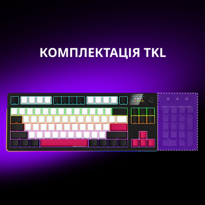 ���������� Lorgar KBP70TKLW Wireless TKL Mechanical Pro UA Black/Red (LRG-KBP70TKLW-BK-US) - �������� 9