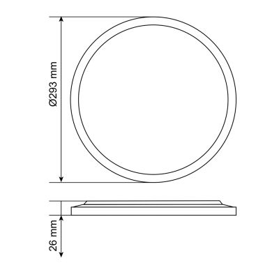 ���������� Videx DL5R 22W 3000K-4000K-5000K White (VL-DL5R-22CW) - �������� 9