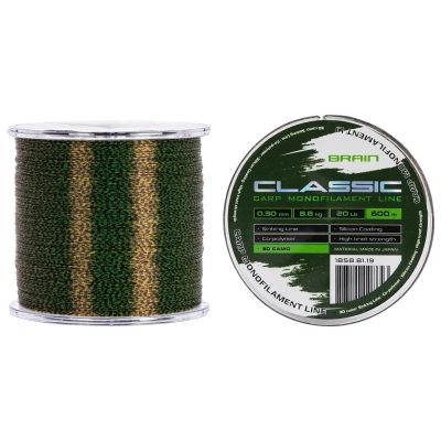 ����� Brain Classic Carp Line 3D (camo) 600m 0.30mm 20lb 8.8kg (1858.81.19) - �������� 1
