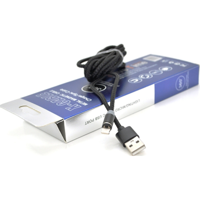 ���� ������ USB 2.0 to Lightning 2.0m 2A magnetic nylon black PiPo (18166) - �������� 5