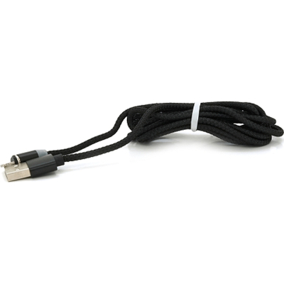 ���� ������ USB 2.0 to Lightning 2.0m 2A magnetic nylon black PiPo (18166) - �������� 1