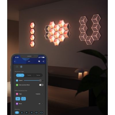 ���������� Govee H106A Glide Hexagon Light Panels Ultra Expansion Pack, 1pc, RGBIC, Wi-Fi/Bluetooth, Purple (H106A007-OF-EU) - �������� 5