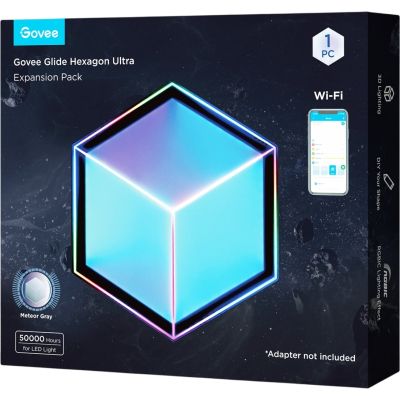 ���������� Govee H106A Glide Hexagon Light Panels Ultra Expansion Pack, 1pc, RGBIC, Wi-Fi/Bluetooth, Purple (H106A007-OF-EU) - �������� 7