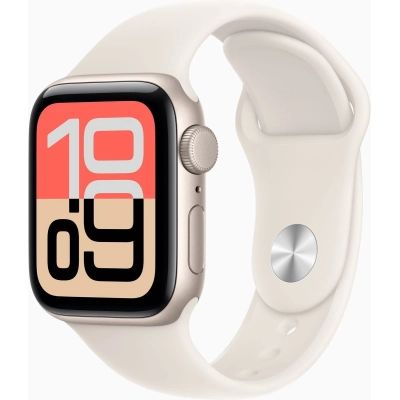 �����-���� Apple Watch SE 3�GPS 40mm�Starlight Aluminium Case with Starlight Sport Band - M/L (MEH54RK/A) - �������� 1