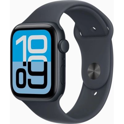�����-���� Apple Watch SE 3�GPS + Cellular 44mm�Midnight Aluminium Case with Midnight Sport Band - S/M (MEPH4RK/A) - �������� 1