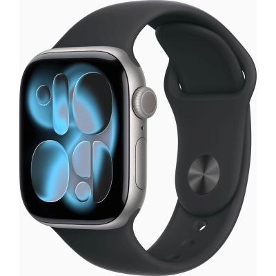 �����-�������� Apple Watch Series 11�GPS�42mm�Space Grey Aluminium Case with Black Sport Band - S/M (MEQW4RK/A) - �������� 1