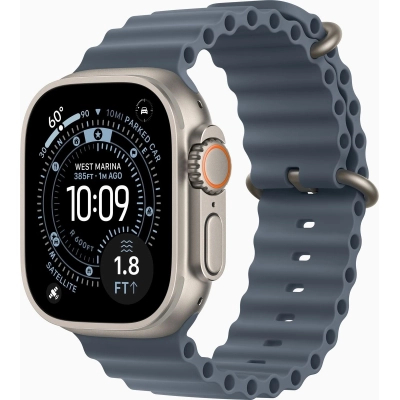 �����-�������� Apple Watch Ultra 3�GPS + Cellular�49mm�Natural Titanium Case with Anchor Blue Ocean Band (MEWH4QP/A) - �������� 1