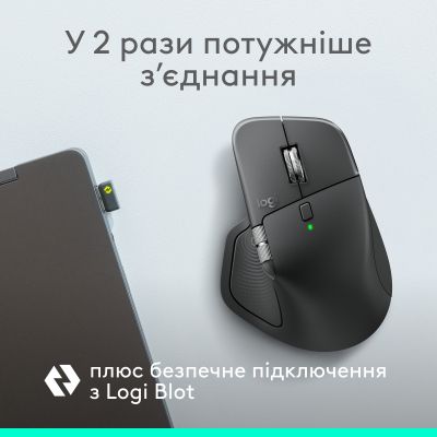 ����� Logitech MX Master 4 for Business Wireless/Bluetooth Graphite (910-007617) - �������� 2