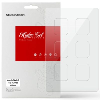 ������ �������� Armorstandart hydrogel Apple Watch SE 3 2025 40mm 6 pcs (ARM88735) - �������� 1