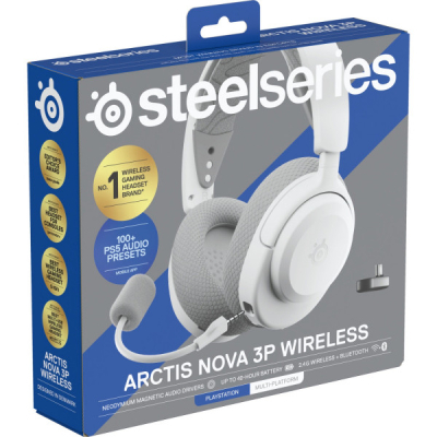 SteelSeries Arctis Nova 3P Wireless MultiPlatform White (61687) -  5