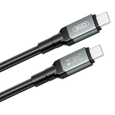���� ������ USB-C to USB-C 2.0m 240W black XO (NBQ264B_�_Black) - �������� 2