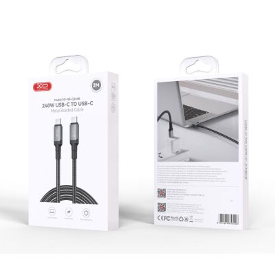 ���� ������ USB-C to USB-C 2.0m 240W black XO (NBQ264B_�_Black) - �������� 8