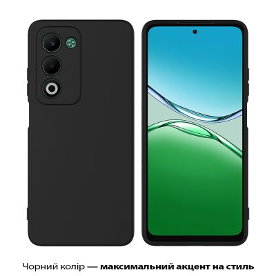 ����� �� ��������� �������� BeCover Silicone Oppo A5 2025 4G/5G Black (713790) - �������� 2