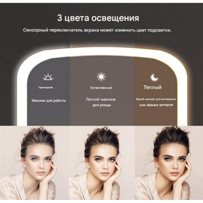 ������� Xiaomi LED Makeup Mirror Pink (NV505 Pink) - �������� 3