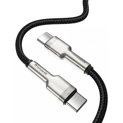 ���� ������ USB-C to USB-C 2.0m 100W metal black Baseus (CATJK-D01) - �������� 2