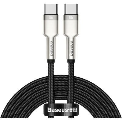 ���� ������ USB-C to USB-C 2.0m 100W metal black Baseus (CATJK-D01) - �������� 1