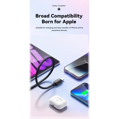 ���� ������ USB-C to Lightning 2.0m 20W white Essager (EXCTL-WLA02-P) - �������� 7