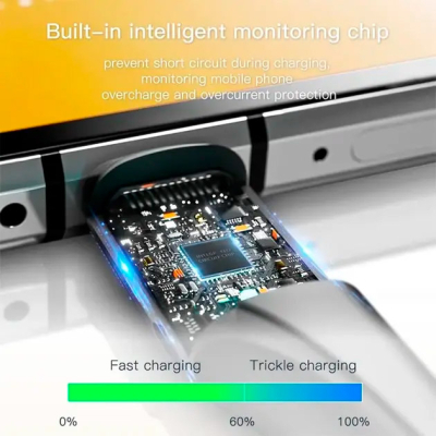 ���� ������ USB 2.0 AM to USB-C 0.25m black Essager (EXCT-LSB01) - �������� 4