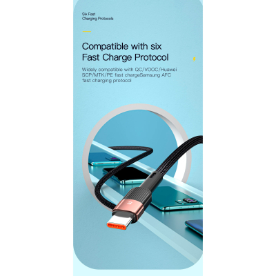 ���� ������ USB 2.0 AM to USB-C 3.0m 7A black Essager (EXCT-XCC01) - �������� 11