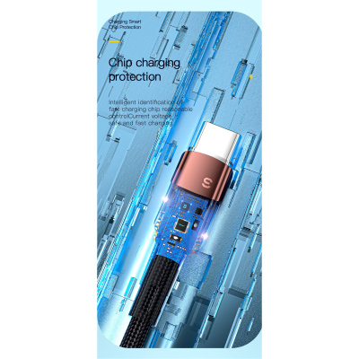 ���� ������ USB 2.0 AM to USB-C 3.0m 7A black Essager (EXCT-XCC01) - �������� 9