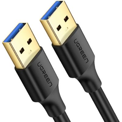 ���� ������ USB 3.0 AM/AM 2.0m US128 black UGREEN (10371) - �������� 1