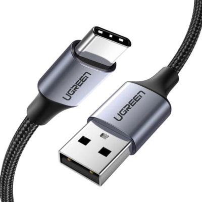 ���� ������ USB 2.0 AM to USB-C 0.5m 3A US288 black Ugreen (60125) - �������� 1