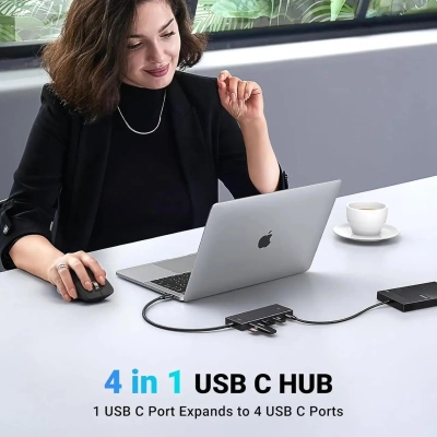 ������������ UGREEN USB-C to 4xUSB-C 3.2 Gen2 10Gbps CM806 black (35584) - �������� 4