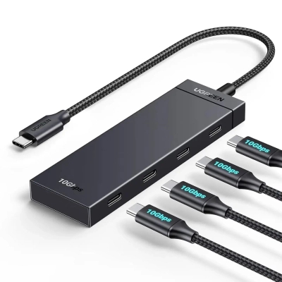 ������������ UGREEN USB-C to 4xUSB-C 3.2 Gen2 10Gbps CM806 black (35584) - �������� 1