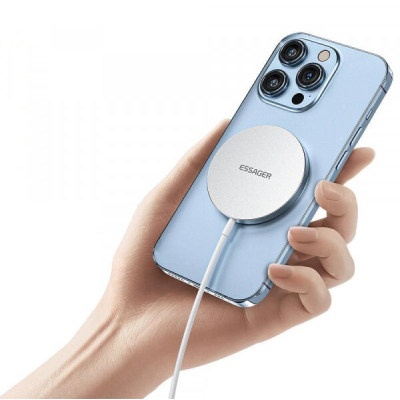 �������� ������� Essager 2-in-1 wireless charger 15W magnetic for phone and earphones (EWXCX-YT02-Z) - �������� 4