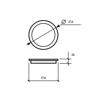 ��������� Eurolamp Downlight NEW 24W 2150Lm 4000K (LED-DLR-24/4(new)) - �������� 2