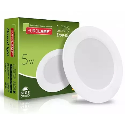 ���������� Eurolamp LED Downlight 5W 370lm 4000K (LED-DLR-5/4(new)) - �������� 1