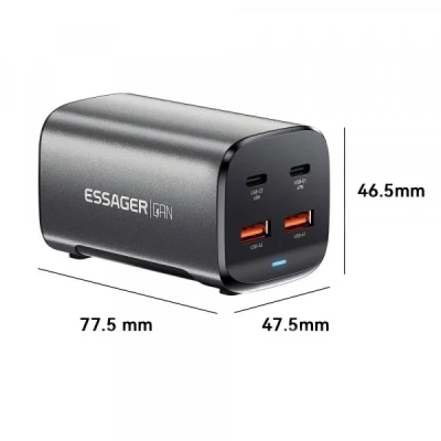   Essager 2xUSB-C + 2xUSB 67W GaN (ECT2AC-JYB0G-Z) -  7