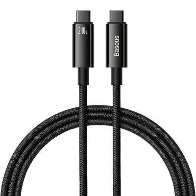 ���� ������ USB-C to USB-C 2.0m 240W Black Baseus (CAWJ040101) - �������� 1