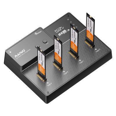 ���-������� ��� ����������� Maiwo 4*NVMe M.2 SSD Key M/B+M to USB4.0 USB-C 40Gbps (K3015P4) - �������� 1