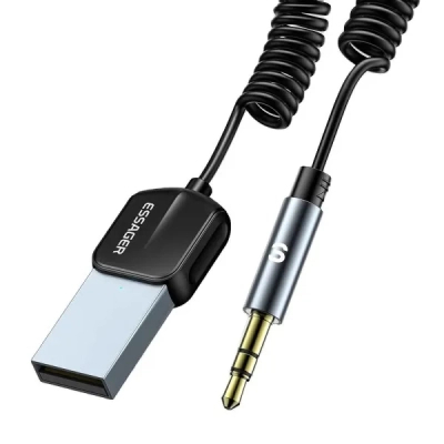 Bluetooth ��������� Essager Lingfeng Bluetooth 5.0 Aux Adapter Car Wireless Receiver USB (EBT-LF01-P) - �������� 3