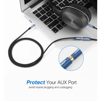 ������ �������������� 3.5mm M to 3.5mm F 2.0m AV118 blue Ugreen (40675) - �������� 5