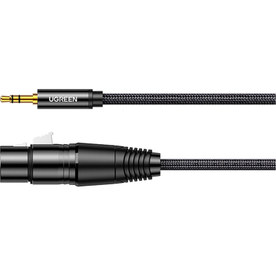   3.5mm M to XLR F 1.0m AV182 black Ugreen (20763) -  2