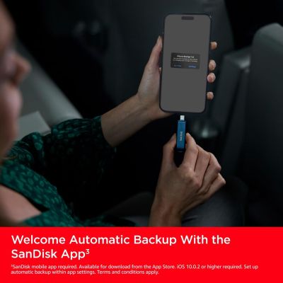 USB ���� ���������� SanDisk 128GB Phone Drive for iPhone Metallic Sky Lightning/Type-C U (SDIXD0N-128G-GN6NE) - �������� 7