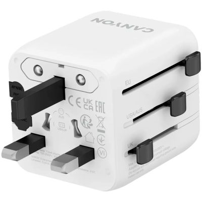  Canyon Travel Adapter OnTour One EU/UK/US/AUS White (CNS-TA1005W) -  2